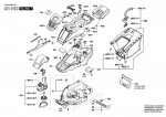 Bosch 3 600 HB9 102 Universalrotak 580 Lawnmower 230 V / Eu Spare Parts